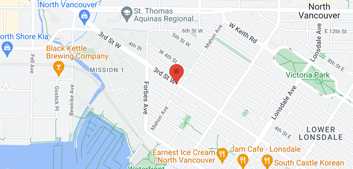 map of 305 733 W 3RD STREET